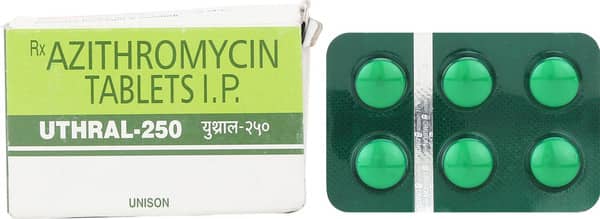 युथ्रल 250एमजी की स्ट्रिप 6 टैबलेट्स