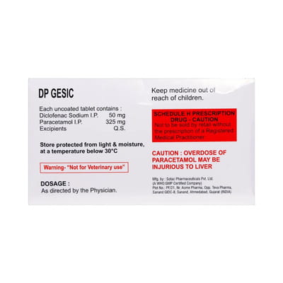 Dp Gesic Strip Of 20 Tablets
