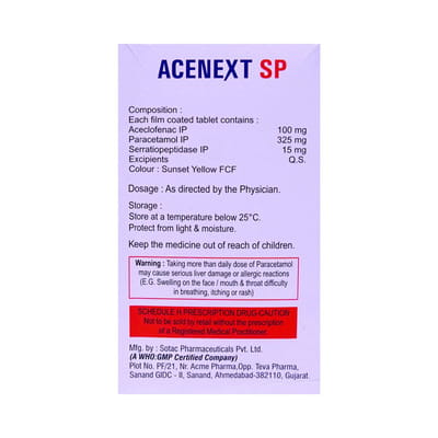 Acenext Sp Strip Of 10 Tablets