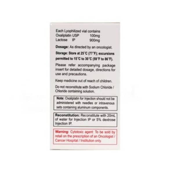 Oxalimax 100Mg Dry Vial Of 1 Powder For Injection