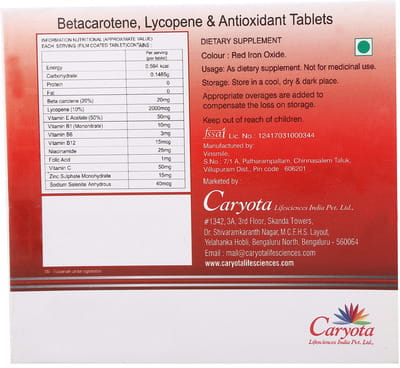 Radiglow Strip Of 30 Tablets