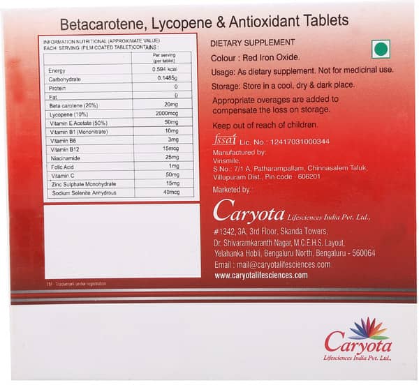 Radiglow Strip Of 30 Tablets