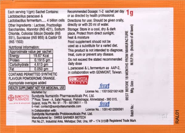 Remune Al Sachet Of 1gm Oral Powder