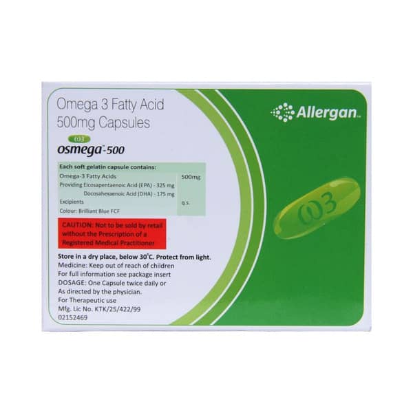 Osmega 500mg Strip Of 30 Capsules