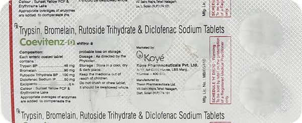 Coevitenz D Strip Of 10 Tablets
