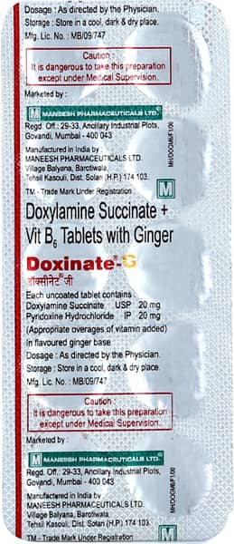 Doxinate G Strip Of 10 Tablets