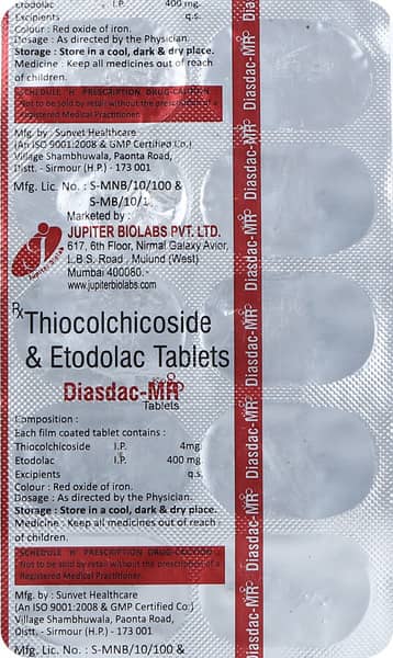 Diasdac Mr Strip Of 10 Tablets
