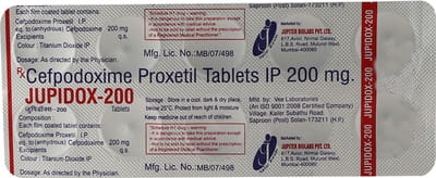 Jupidox 200mg Strip Of 10 Tablets