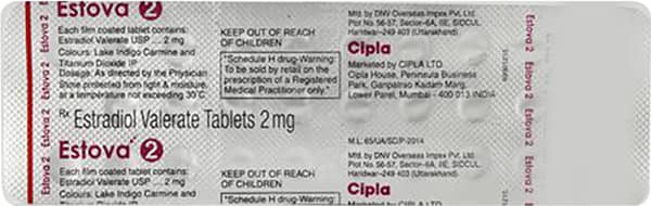 Estova 2Mg Strip Of 28 Tablets