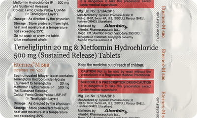 Eternex M 500mg Strip Of 10 Tablets