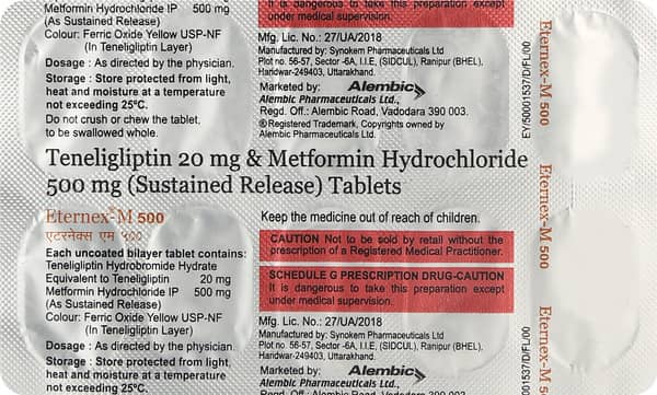 Eternex M 500Mg Strip Of 10 Tablets