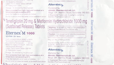 Eternex M 1000mg Strip Of 10 Tablets