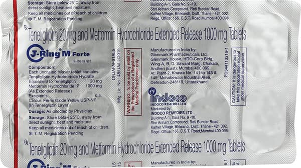 J Ring M Forte Strip Of 10 Tablets