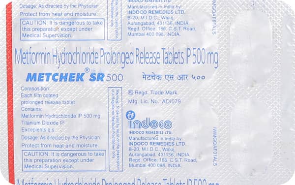 Metchek Sr 500mg Strip Of 10 Tablets