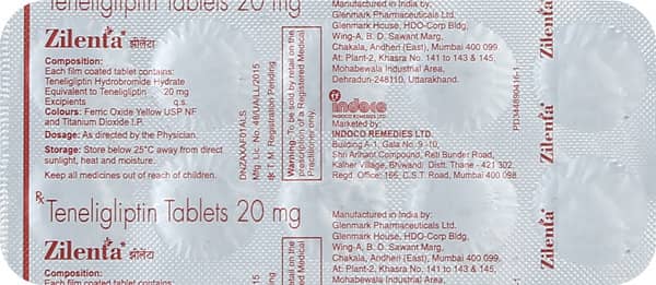 Zilenta 20 Strip Of 10 Tablets