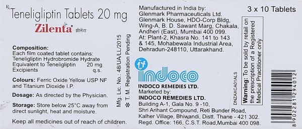Zilenta 20 Strip Of 10 Tablets