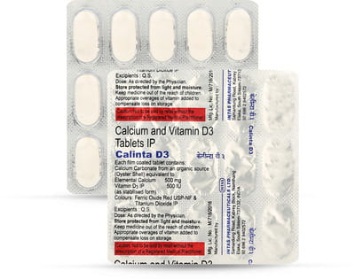 Calinta D3 Strip Of 15 Tablets
