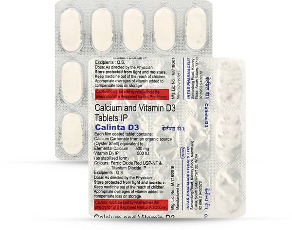Calinta D3 Strip Of 15 Tablets
