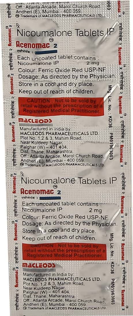 Acenomac 2 MG Tablet (10): Uses, Side Effects, Price & Dosage | PharmEasy