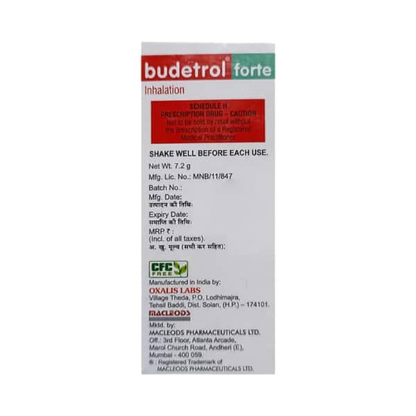 Budetrol Forte Box Of 120md Metered Dose Inhaler