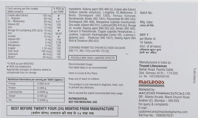 Hairboost Strip Of 10 Tablets