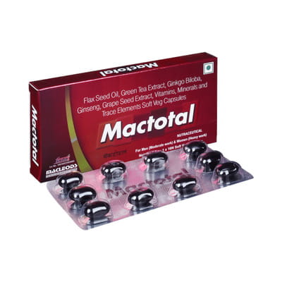 Mactotal Strip Of 10 Softgel Capsules (Red)