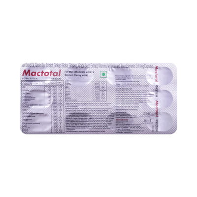 Mactotal Strip Of 10 Softgel Capsules (Red)
