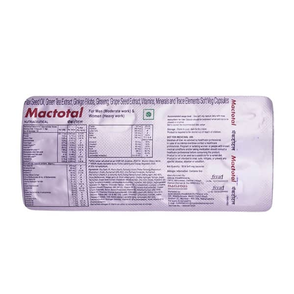 Mactotal Softgel Capsule