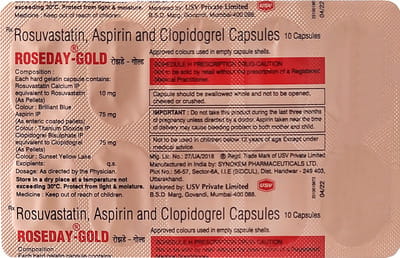 Roseday Gold 10mg Strip Of 10 Capsules