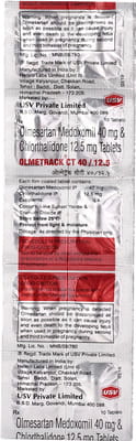Olmetrack Ct 40/12.5mg Strip Of 10 Tablets