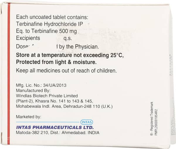 Tebina 500Mg Strip Of 7 Tablets
