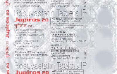 Jupiros 20mg Strip Of 15 Tablets