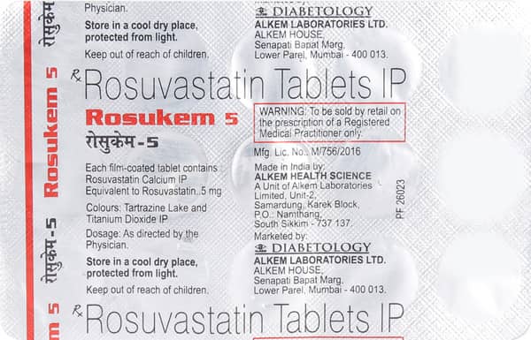 Rosukem 5mg Strip Of 15 Tablets