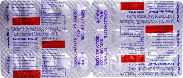 Formin Pg 2mg Strip Of 15 Tablets