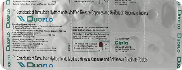 Duoflo Strip Of 20 Combikit Capsule & Tablets