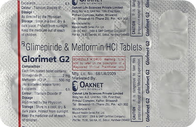 Glorimet G 2mg Strip Of 10 Tablets
