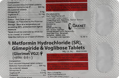 Glorimet Vg 2mg Strip Of 10 Tablets