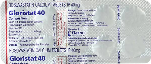 Gloristat 40mg Strip Of 10 Tablets