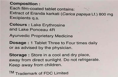 Plarica 800mg Strip Of 10 Tablets