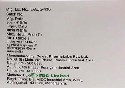 Plarica 800mg Strip Of 10 Tablets