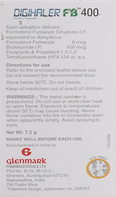 Digihaler Fb 400mcg Box Of 120md Metered Dose Inhaler