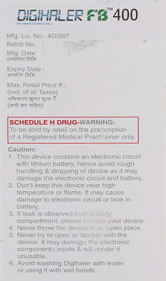 Digihaler Fb 400mcg Box Of 120md Metered Dose Inhaler