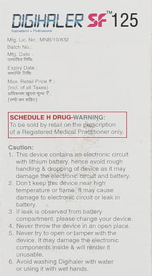Digihaler Sf 125mcg Box Of 120md Metered Dose Inhaler