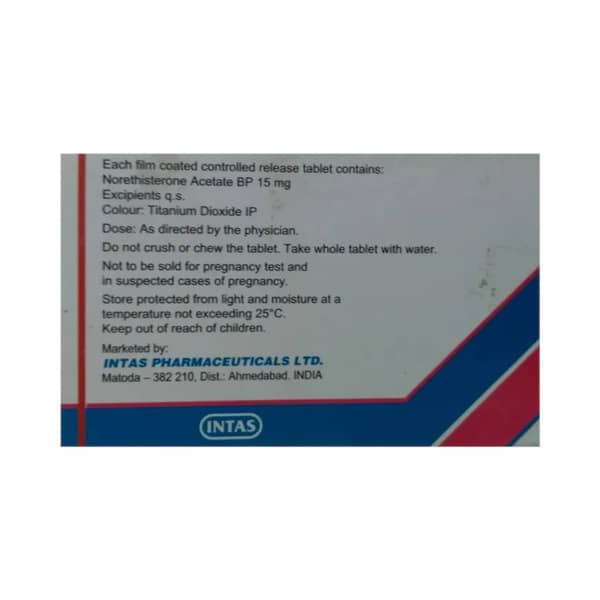 Nortas Cr 15mg Strip Of 5 Tablets