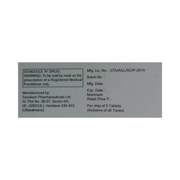 Nortas Cr 15mg Strip Of 5 Tablets