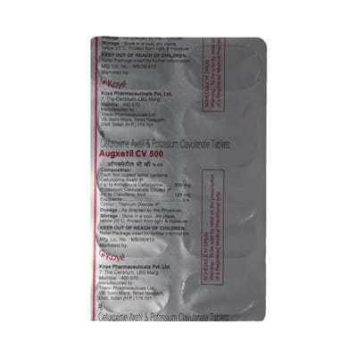 Augxetil Cv 500mg Strip Of 10 Tablets