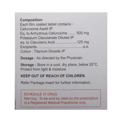 Augxetil Cv 500mg Strip Of 10 Tablets