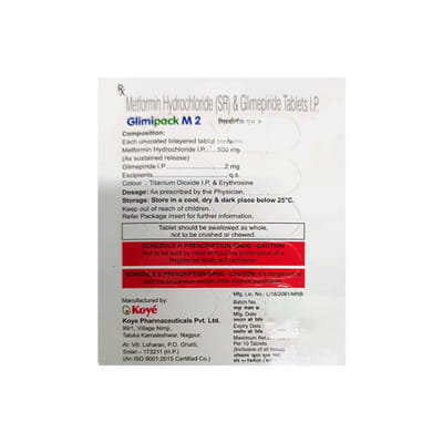 Glimipack M 2 Bottle Of 30 Tablets