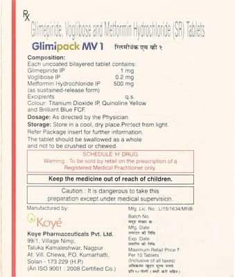 Glimipack Strip Of 30 Tablets