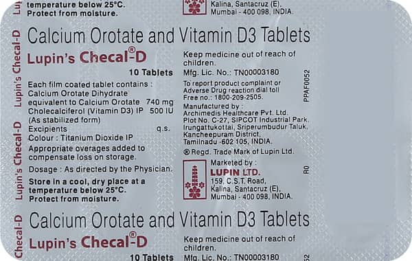 Checal D Strip Of 10 Tablets